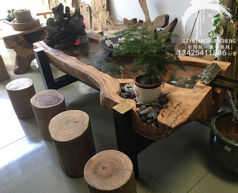 流水茶桌之美——品味厂家直销的静雅生活